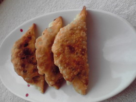 ☆納豆とにらの揚げ餃子☆