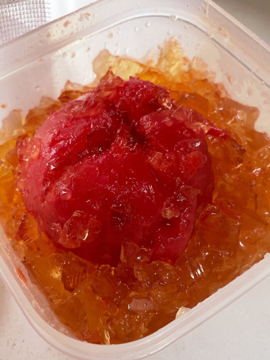 丸ごと冷やしトマトの甘酢ジュレの画像
