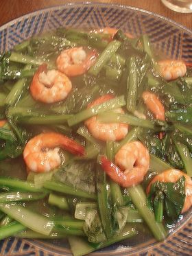 青梗菜と海老の あんかけ☆
