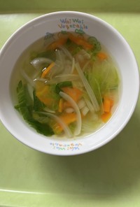 【保育園給食】レタスのスープ