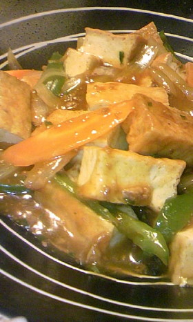 簡単(`・д・。b)節約♪麻婆厚揚げ