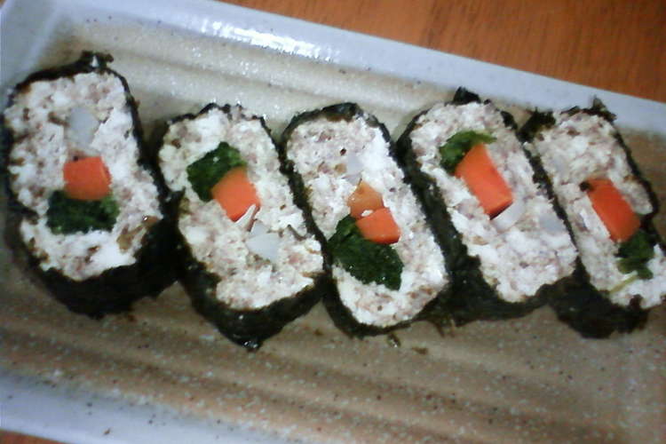 豆腐一丁海苔巻きいっちょあがり レシピ 作り方 By あやたろう クックパッド 簡単おいしいみんなのレシピが377万品