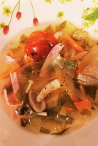 楽チン！冷凍野菜のコンソメスープ