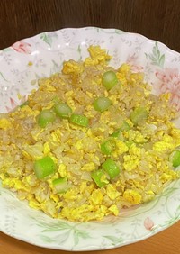アスパラガスと卵の炒飯