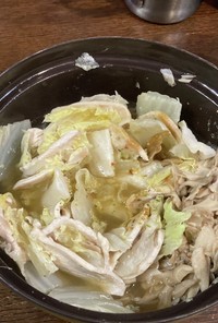 【1人鍋】白菜ミルフィーユ鍋