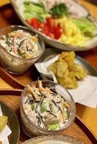 ひじきと豆腐のサラダ