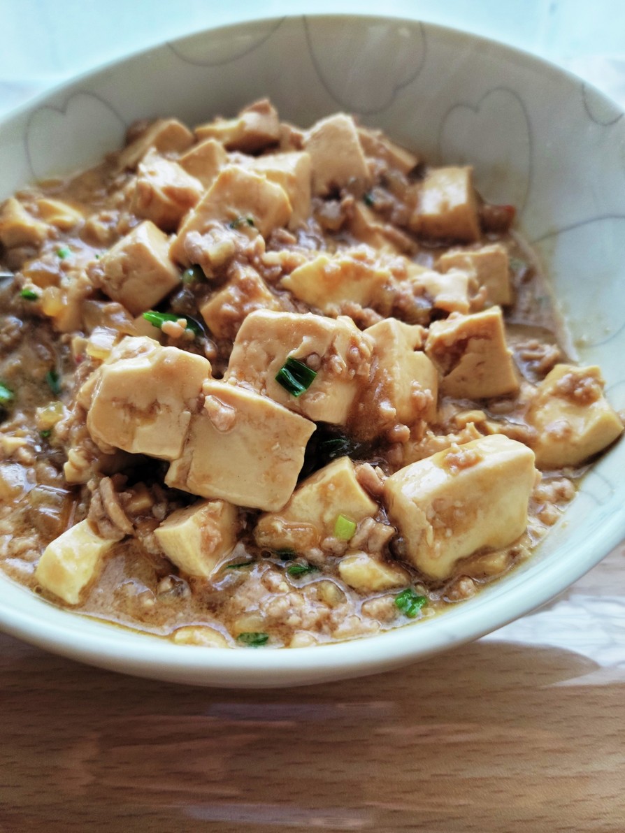 辛くないやさしい味の麻婆豆腐の画像