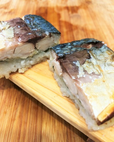 手軽に美味しい押し寿司　簡単焼鯖寿しの写真