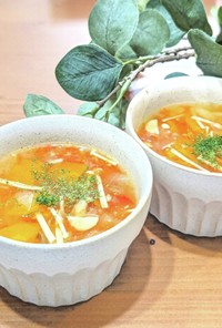 圧力鍋★野菜たっぷり！トマトの野菜スープ