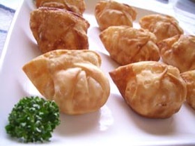 餃子の皮でたらもフライ♪
