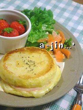 マフィンのフレンチトースト風ピカタ