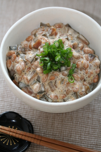 お漬物✿マヨ✿納豆ご飯の写真