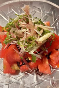青木さんトマトの塩昆布サラダ〜抗酸化作用