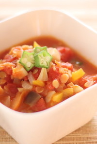 【健康】レンズ豆と夏野菜のスープ