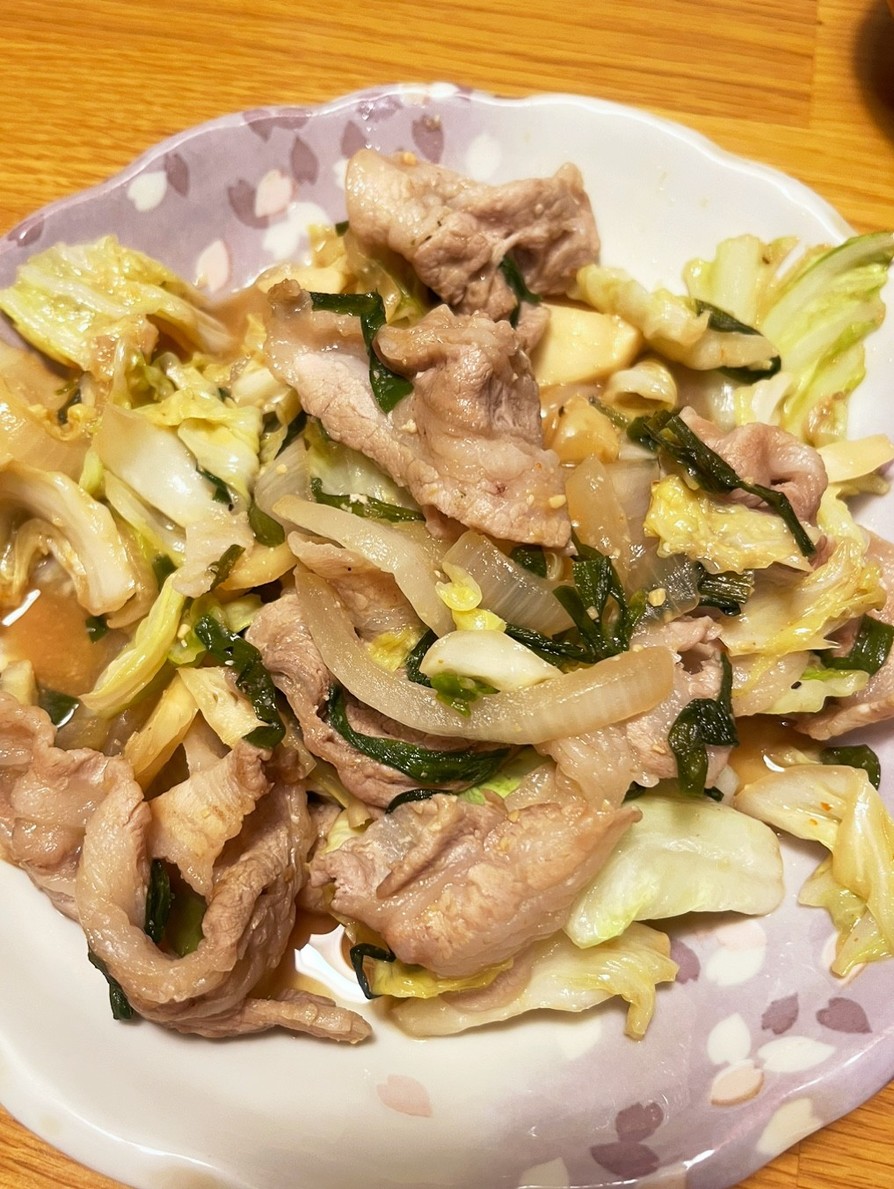 肉野菜の味噌炒めの画像