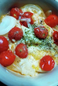 新たまと熱々チーズトマト