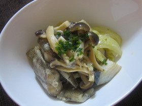 包丁不要!簡単白身魚のレモンバター蒸し☆