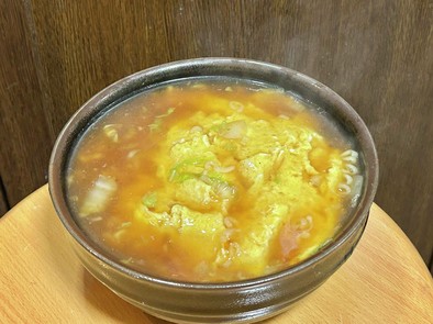 サリ麺で白菜入り天津麺の写真