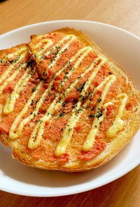 食パンアレンジ☆シンプル明太子トースト