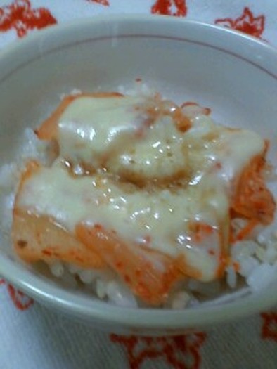 私のねこまんま～キムチチーズご飯～の写真