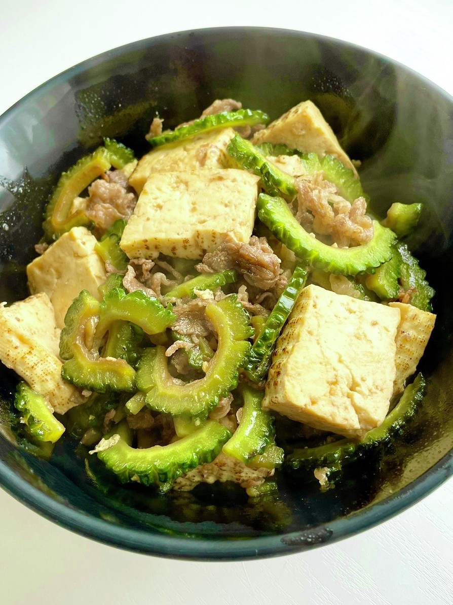 甘辛☆肉豆腐のゴーヤーチャンプルーの画像