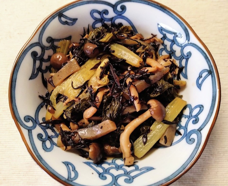 常備菜❁ 小松菜と ひじき しめじの煮物の画像