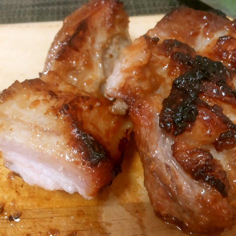 簡単美味・豚バラ肉の味噌漬け焼き