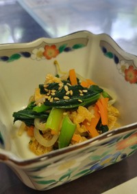 小松菜の彩りナムル