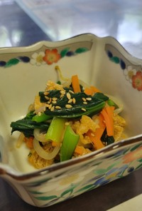小松菜の彩りナムル