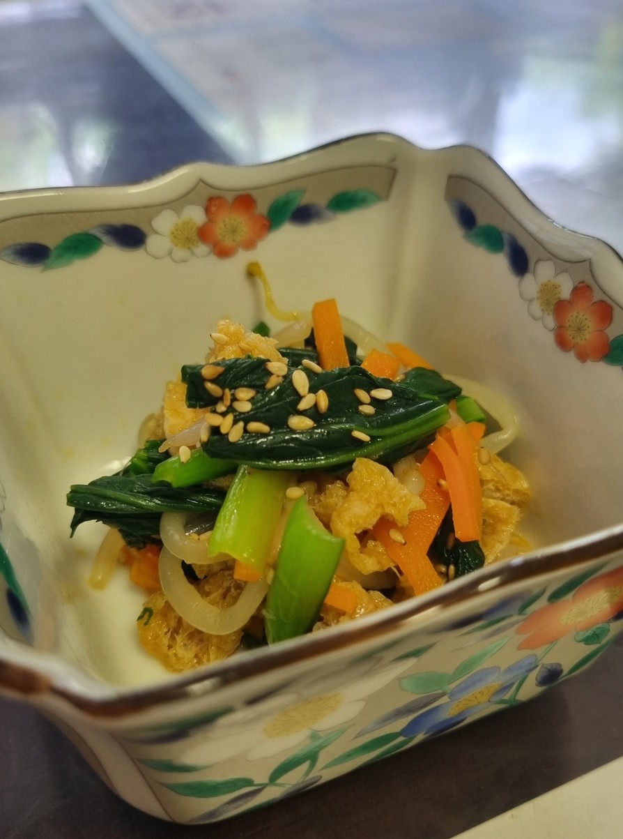 小松菜の彩りナムルの画像
