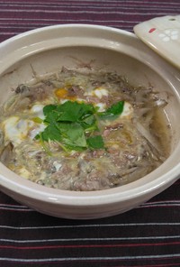 【美人レシピ】牛肉の柳川風鍋