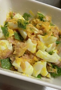 【タンパク質】卵とツナの紫蘇サラダ