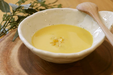 おひさまコーンの冷製スープの写真