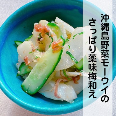 沖縄島野菜モーウイのさっぱり薬味梅和えの写真
