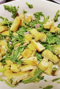 菊菜のシンプルサラダ