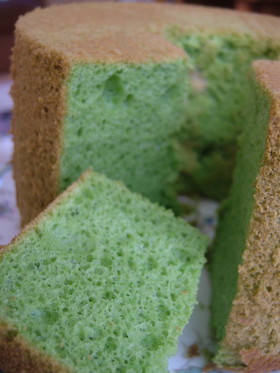 【ほうれんそう*シフォンケーキ♬】