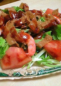 エビと水菜のサルサ風サラダ