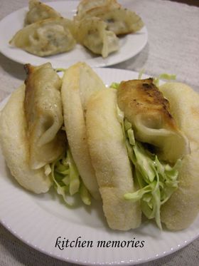 マヨぽん餃子☆中華イングリッシュマフィン