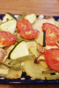 簡単メイン　タラと彩り野菜のオーブン焼き