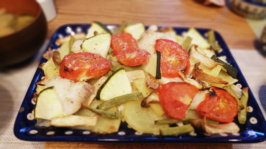 簡単メイン　タラと彩り野菜のオーブン焼きの画像