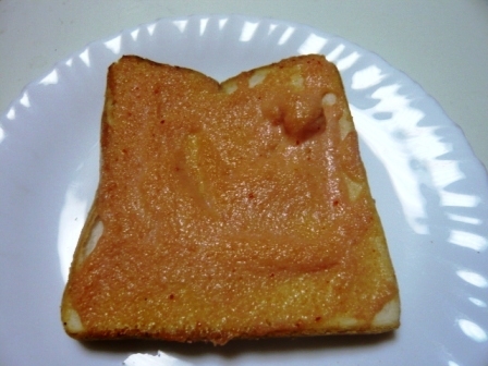 小腹が空いたら明太子トーストの画像
