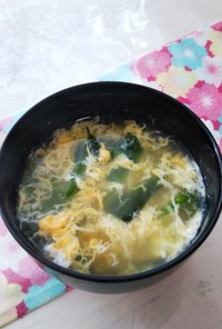 ホウレン草と卵のスープ