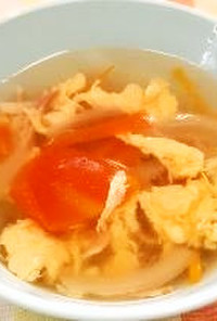 【保育所給食】トマトと卵のスープ