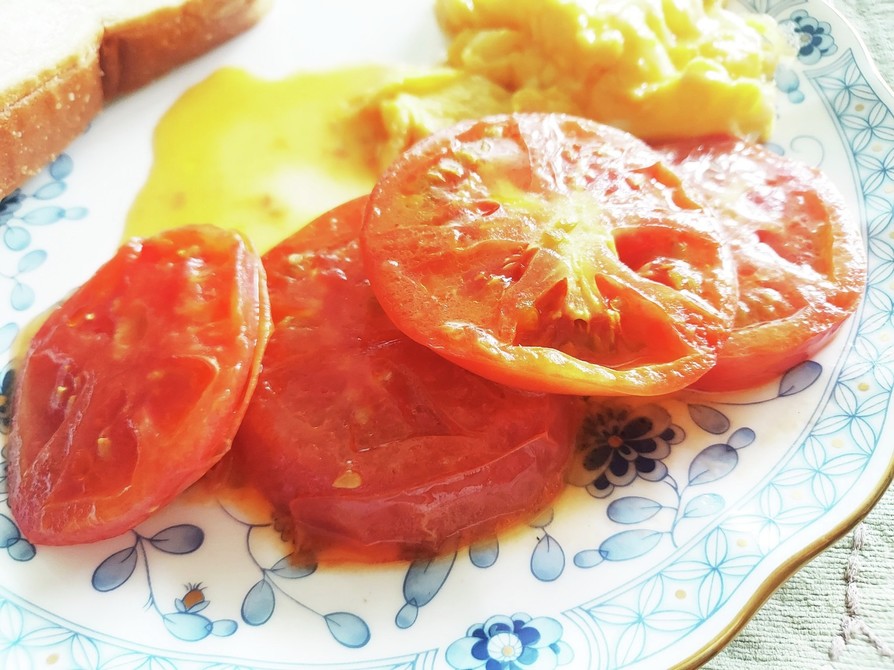イギリス風トマトのバター焼きの画像