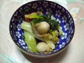 おひなさまの、わけぎのぬた