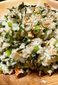 Crab/Komatsuna Rice