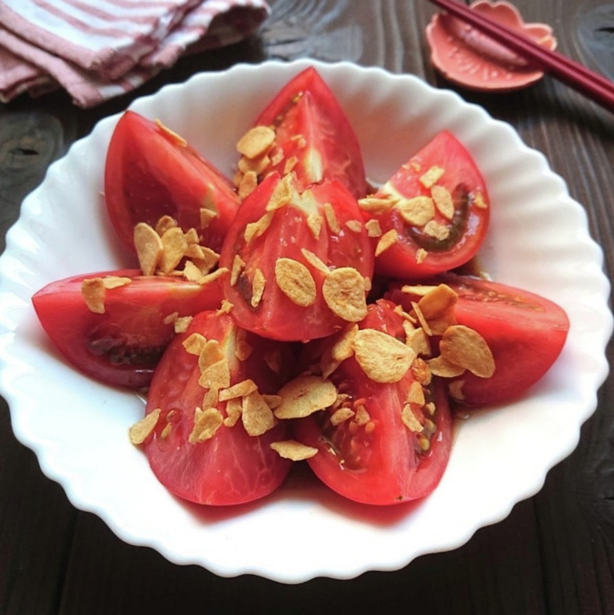 トマトの中華風ガーリックサラダの画像
