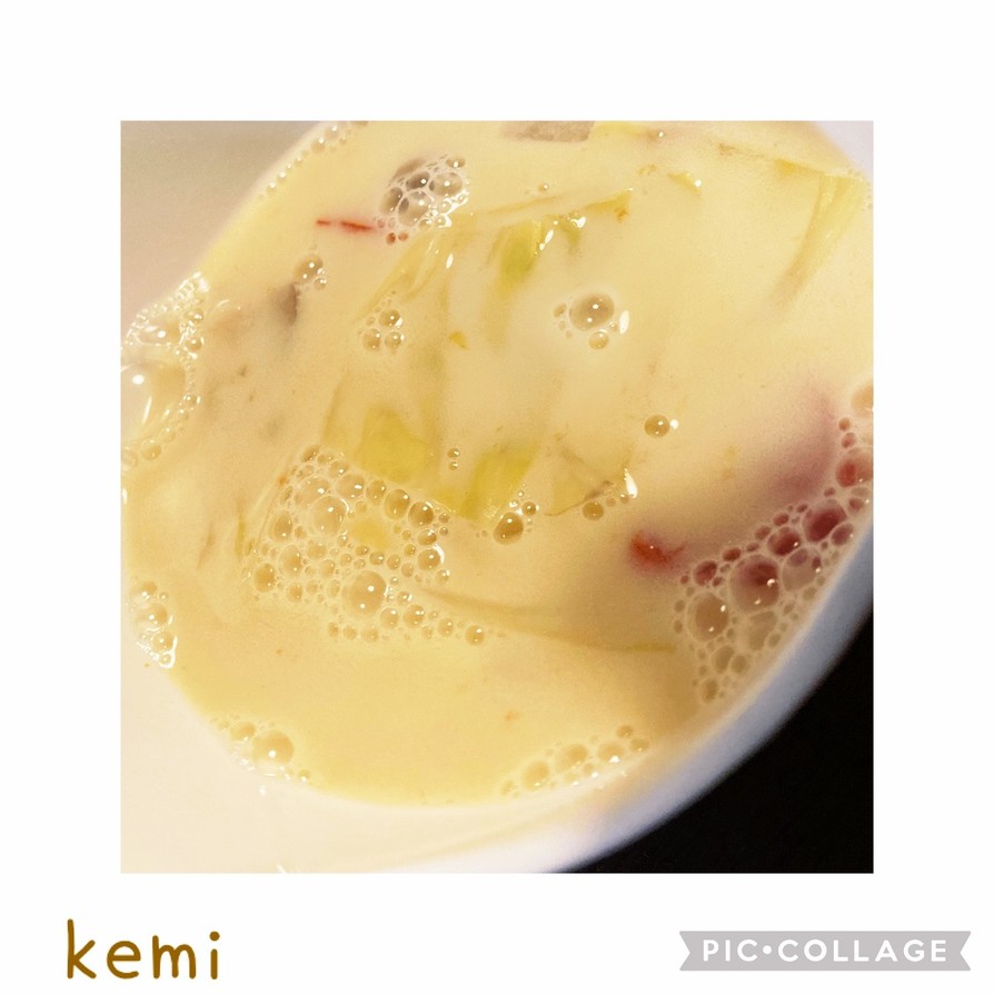 ベジタブルスープ:豆乳の画像
