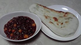 豆ミート&ナン(^^♪