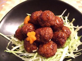 カリっでふんわり★照り焼きミートボール